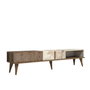 Hanah Home Milan Soporte para TV Nogal y Blanco